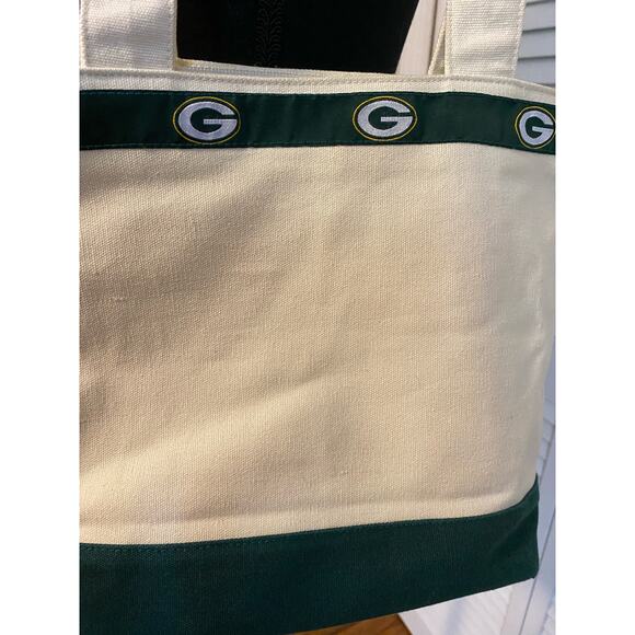 Green‎ Bay Packers Canvas Medium Tote 12x10 - Picture 7 of 7